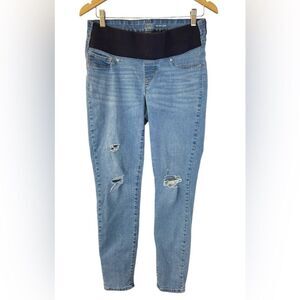 Levi Strauss Signature Gold Distressed Maternity Skinny Jeans Size M